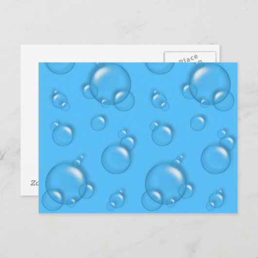 Blubbles Background PostCard! Postkarte (Vorne/Hinten)