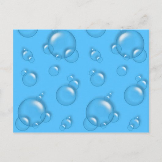 Blubbles Background PostCard! Postkarte (Vorderseite)