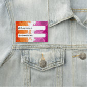Blubbly Customizable Abstrakt Lesbian Prix Flag Namensschild (Beispiel)