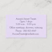 Bluberry Design Business Card Visitenkarte (Rückseite)