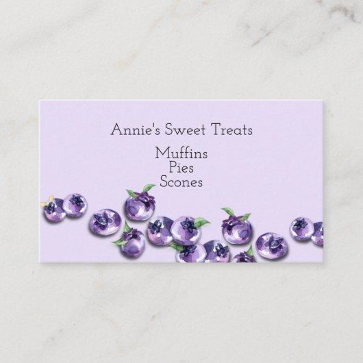 Bluberry Design Business Card Visitenkarte (Vorderseite)