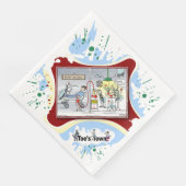 Blud Klinic | Valentine’s Day Dinner Napkin Serviette (Ecke)