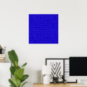 BLUE057 DARK ROYAL BLUE WAFFLE TEMPLATE BA POSTER (Heimbüro)