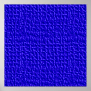 BLUE057 DARK ROYAL BLUE WAFFLE TEMPLATE BA POSTER