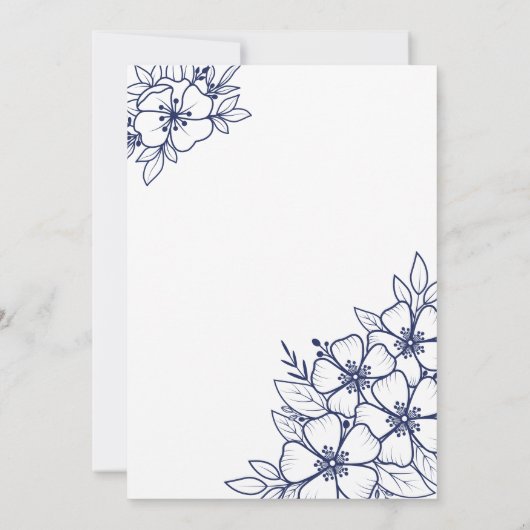 Blue 100. Geburtstagsparty Einladung (Rückseite)