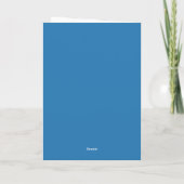 Blue 12. Geburtstagskarte Karte (Rückseite)