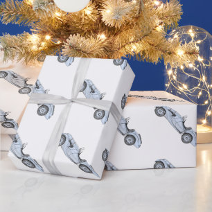 Blue 1936 BMW 328 Stift Rendering Geschenkpapier