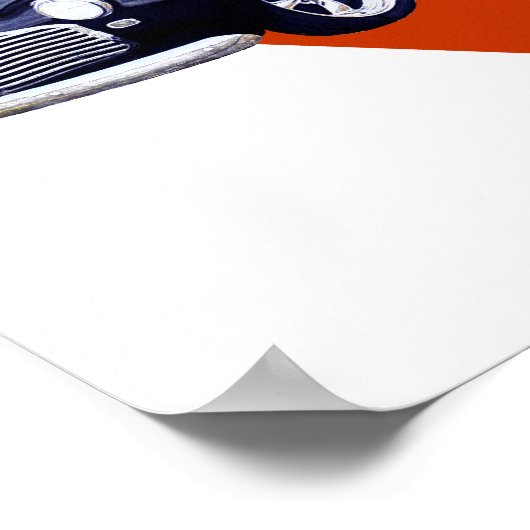 Blue 1941 Chevy Coupe Poster (Ecke)