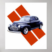 Blue 1941 Chevy Coupe Poster (Vorne)
