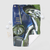 Blue 1957 Chevy Vintage Car Golfhandtuch (Insitu)