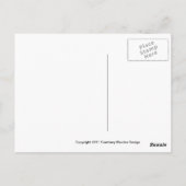 Blue 1962 Chevrolet Bahnhof Waggon. Postkarte (Rückseite)