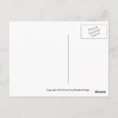 Blue 1964 Dodge Bahnhof Waggon. Postkarte (Rückseite)