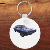 Blue 1968 Pontiac GTO Schlüsselanhänger (Vorderseite)