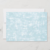 Blue 1. Geburtstag Niedlich Cup Cake Einladung (Rückseite)