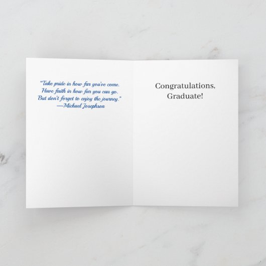 Blue 2022 Herzlichen Glückwunsch, Graduate Card - Karte (Innenseite)