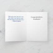 Blue 2022 Herzlichen Glückwunsch, Graduate Card -  Karte (Innenseite)