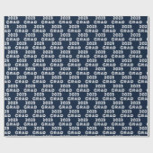 Blue 2023 Grad Geschenkpapier (Flach)