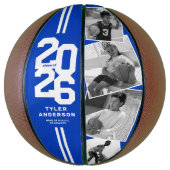 Blue 2025 Abschluss Senior 4 Foto Basketball (Vertikal)