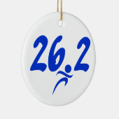 Blue 26,2 Marathon Keramikornament (Rechts)