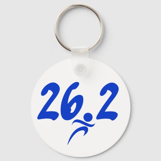Blue 26,2 Marathon Schlüsselanhänger (Vorderseite)
