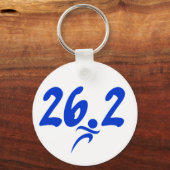 Blue 26,2 Marathon Schlüsselanhänger (Vorderseite)