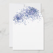 Blue 30. Balloons Adult Arch Geburtstag Einladung (Rückseite)