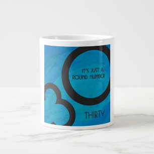 Blue 30 Decade Geburtstag Jumbo-Tasse