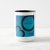 Blue 30 Decade Geburtstag Tasse (Zentrum)