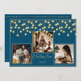 Blue 3 Foto Weihnachtszeit Feiertagskarte