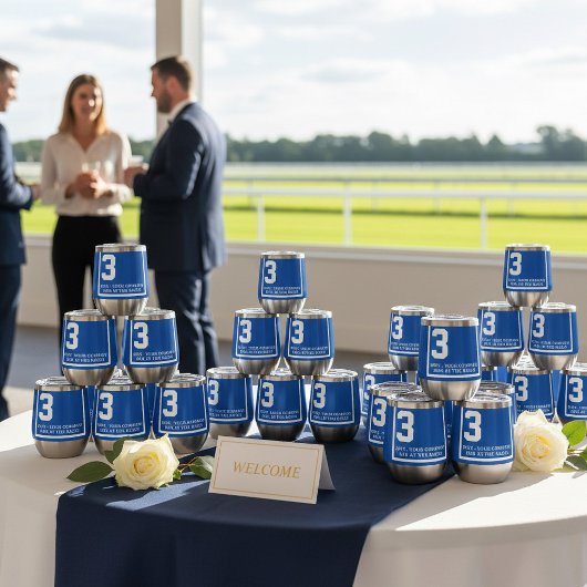 Blue 3 Personalisiert Derby Race