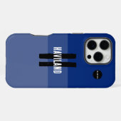Blue 3 Töne Personalisiert Handy Fall HAMbWG iPhone Hülle (Rückseite (Horizontal))