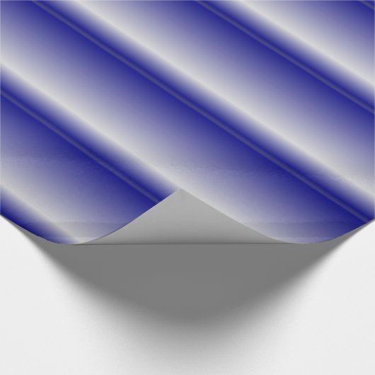 Blue 3D Raft Abstrakt Geschenkpapier (Ecke)