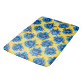 Blue 3d-Rose Badematte (Schrägansicht)