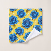 Blue 3d-Rose Badhandtuch Set (Waschlappen)
