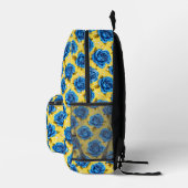 Blue 3d-Rose Bedruckter Rucksack (Rechts)