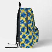 Blue 3d-Rose Bedruckter Rucksack (Links)