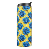 Blue 3d-Rose Thermosbecher (Nach links gedreht)