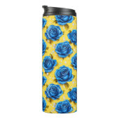 Blue 3d-Rose Thermosbecher (Nach rechts gedreht)