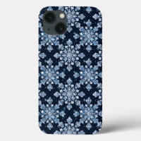 Blue 3d Schneeflocken