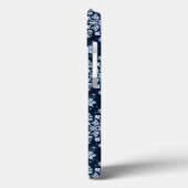 Blue 3d Schneeflocken Case-Mate iPhone Hülle (Rückseite / Links)