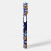 Blue 3d Schneeflocken Case-Mate iPhone Hülle (Rückseite / Rechts)