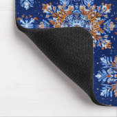 Blue 3d Schneeflocken Mousepad (Ecke)