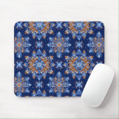 Blue 3d Schneeflocken Mousepad (Mit Mouse)