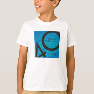 Blue 40 Decade Geburtstag T-Shirt