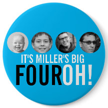 Blue 40. Four OH! Foto vierzigjähriges Abzeichen