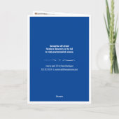 Blue 4-Foto Fun Boxes Abschluss Einladung (Rückseite)