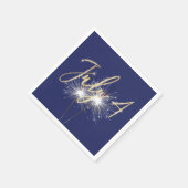 Blue 4. Juli Sparklers Napkins Serviette (Ecke)