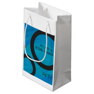 Blue 50 Decade Geburtstag Kleine Geschenktüte