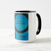 Blue 50 Decade Geburtstag Tasse (VorderseiteRechts)