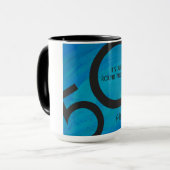 Blue 50 Decade Geburtstag Tasse (Vorderseite Links)